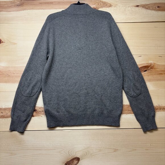 J Crew Sweater Mens Large Brown 1/4 Zip Pullover Wool Alpaca Blend Soft Slim - Picture 9 of 10